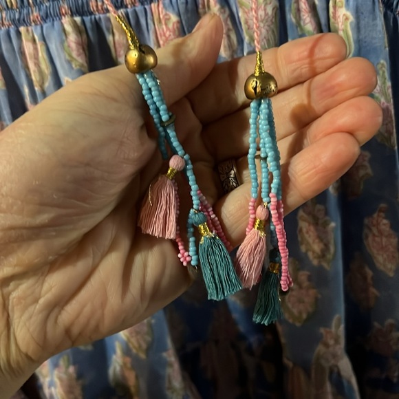 Bell by Alicia Bell Rebecca floral Blue print ruffled dress - Picture 3 of 6